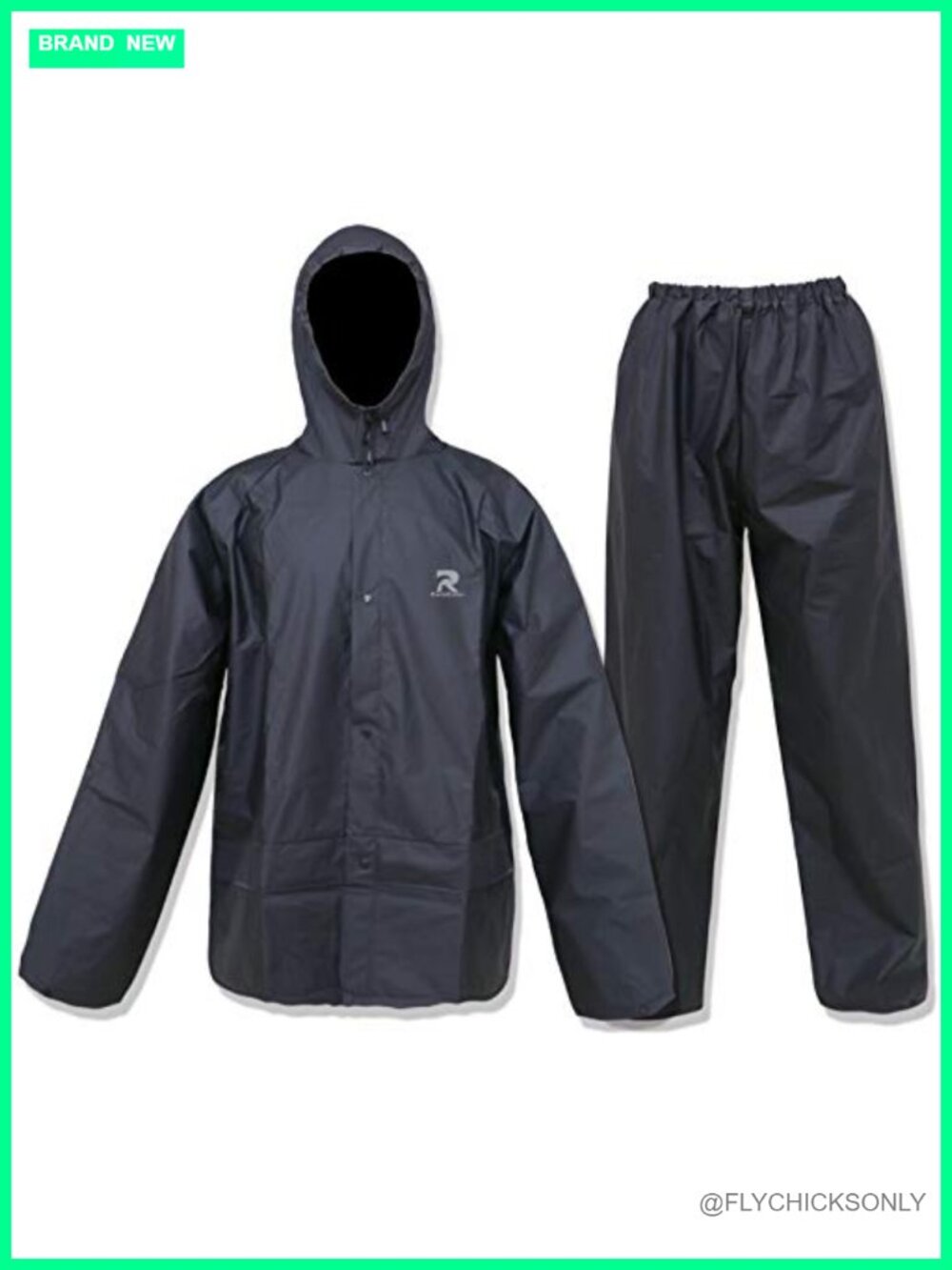 Ultra-Lite Rain Suit with Pants 2 Pieces Waterproof Protective Rain Gear